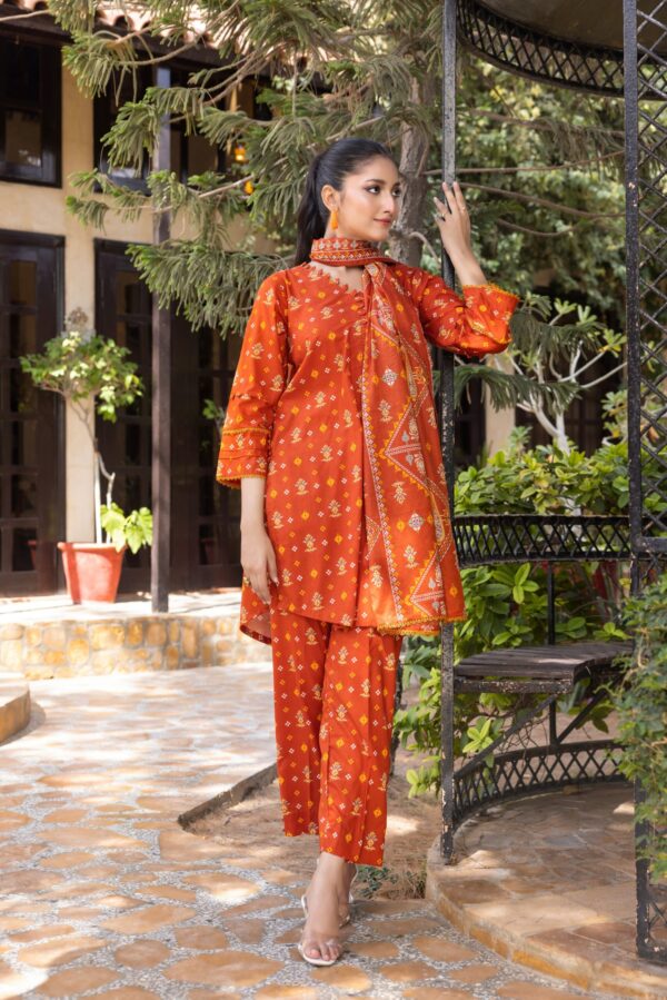 REGALIA Printed Lawn 3 Piece All Over - Summer Collection - Image 2