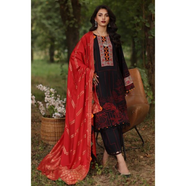 CHARIZMA 3-Piece Unstitched Signature Printed Linen Jacquard - Winter Collection