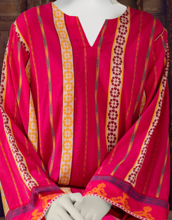 JUNAID JAMSHED Jacquard Shirt In Small Size - Summer Collection - Image 3