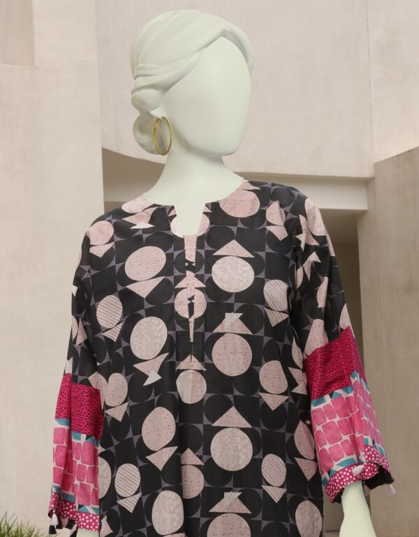 JUNAID JAMSHED Lawn Printed Stitched Shirt - Summer Collection - Image 3